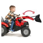 FALK - Šlapací traktor Case IH Puma 240CVX s nakladačem, rypadlem a vlečkou