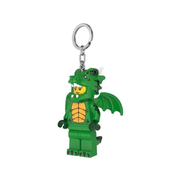LEGO svítící klíčenka - Zelená dračice