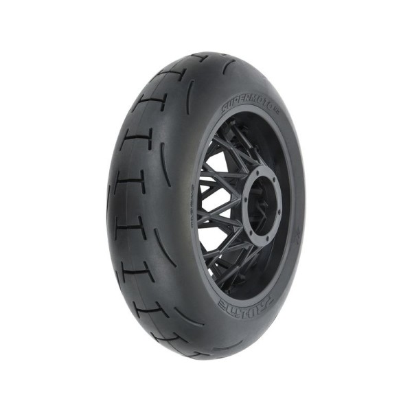Pro-Line kolo s pneu 1:4 Supermoto 2.0 S3 zadní, disk černý: PM-MX/SM