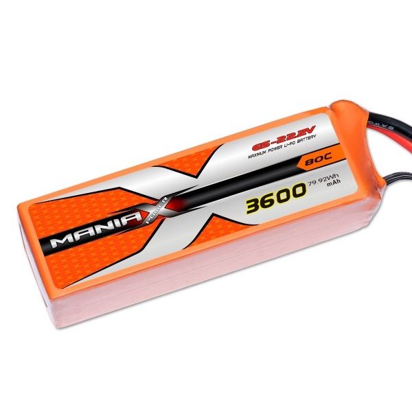 ManiaX Lipol 22.2V 3600mAh 80C
