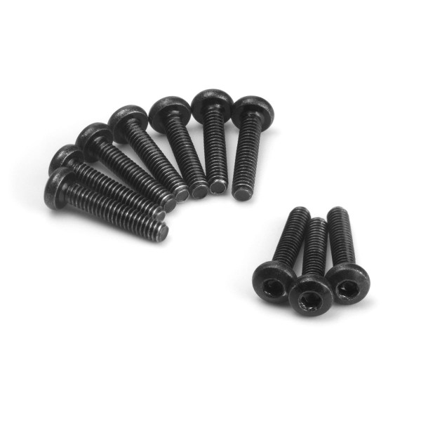 Imbusové šroubky s kulatou hlavou M2x10mm (10 ks)
