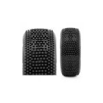 HOT DICES V2 BUGGY S2 (SOFT) nalepené pneumatiky, bílé disky, 2 ks.