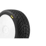 I-BARRS V3 BUGGY S2 (SOFT) nalepené pneumatiky, bílé disky, 2 ks.