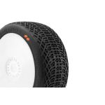 I-BARRS V3 BUGGY S3 (MEDIUM) nalepené pneumatiky, bílé disky, 2 ks.