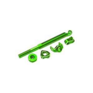 Traxxas mechanika řízení hliníková zelená