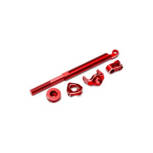 Traxxas mechanika řízení hliníková červená