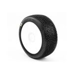 HOT DICES V2 BUGGY S1 (SUPER SOFT) nalepené pneumatiky, bílé disky, 2 ks.