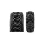 HOT DICES V2 BUGGY S1 (SUPER SOFT) nalepené pneumatiky, bílé disky, 2 ks.