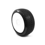KAMIKAZE V2 BUGGY S1 (SUPER SOFT) nalepené pneumatiky, bílé disky, 2 ks.