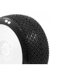 KAMIKAZE V2 BUGGY S1 (SUPER SOFT) nalepené pneumatiky, bílé disky, 2 ks.