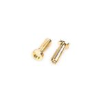 4mm/G4 Gold Works Team/zlaté konektory, 14mm, 4ks.