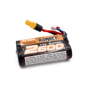 Li-Ion sada 7.4V 2600mA 15C s konektorem XT60
