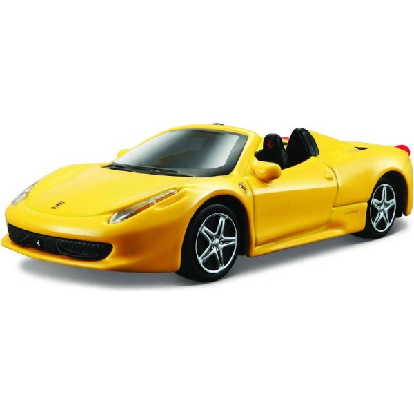 Bburago Ferrari 458 Spider 1:43 žlutá