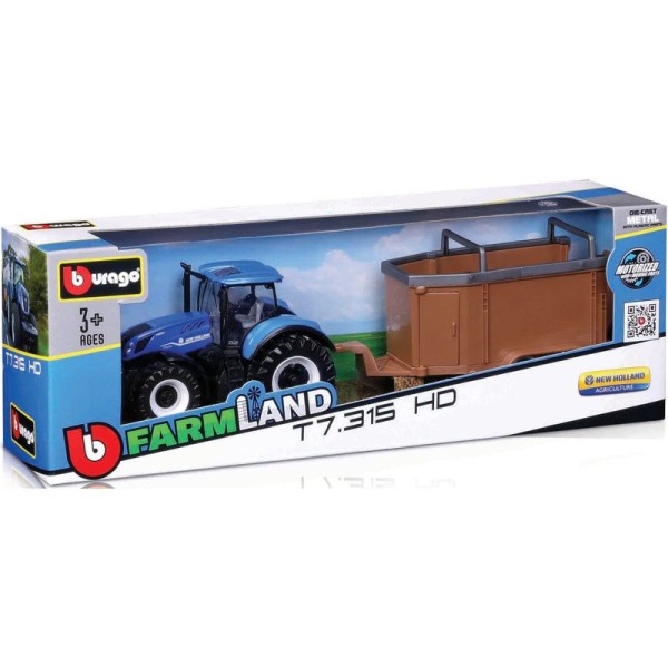 Bburago traktory 10cm s příslušenstvím (sada 12ks)