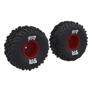 Arrma kolo s pneu dBoots Cut Chevron, disk červený (2)