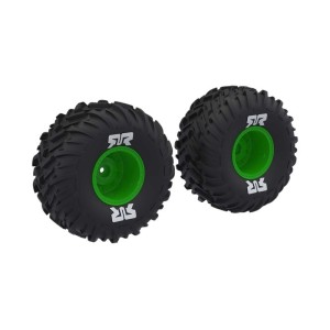Arrma kolo s pneu dBoots Cut Chevron, disk zelený (2)