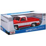 Maisto Chevrolet C10 Cheyenne Super 1:18 1974 červeno-bílá