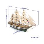 OCCRE Amerigo Vespucci 1:100 + plachty