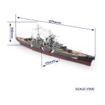 OCCRE Prinz Eugen bitevní loď 1:200 kit