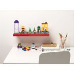 LEGO polička na vystavení stavebnic - červená