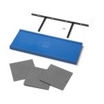 LEGO polička na vystavení stavebnic - červená