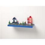 LEGO polička na vystavení stavebnic - červená