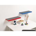 LEGO polička na vystavení stavebnic - červená