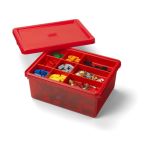 LEGO úložný box s organizérem červený