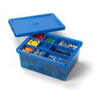 LEGO úložný box s organizérem červený