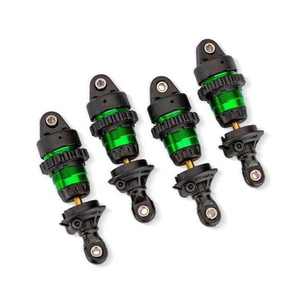 Traxxas tlumič Mini GTR hliníkový zelený (4)