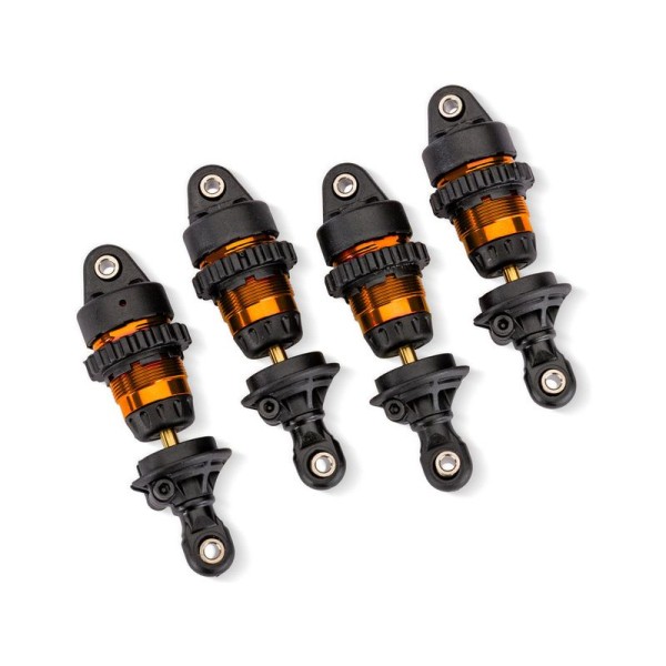 Traxxas tlumič Mini GTR hliníkový oranžový (4)