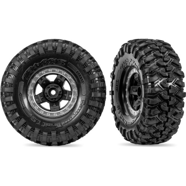 Traxxas kolo 1.9”, disk TRX-4 Sport černý polomatně chromovaný, pneu Canyon Trail (2)