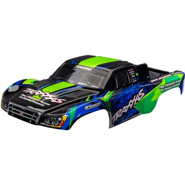 Traxxas karosérie Slash VXL 2WD zeleno-modrá (bezsponková)