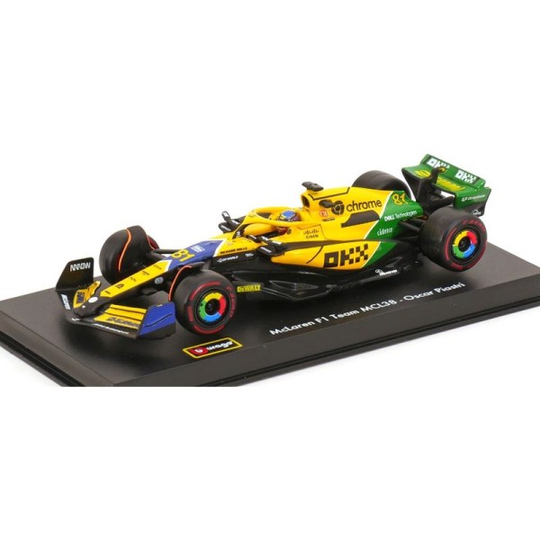 Bburago McLaren F1 Team MCL38 (2024) 1:43 #81 Senna Edition (s jezdcem)