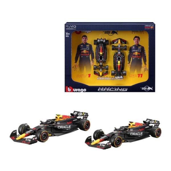 Bburago Red Bull Racing RB20 (2024) 1:43 (dárkový set 2ks)