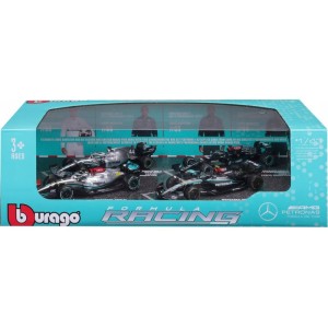 Bburago Mercedes-AMG F1 1:43 #44 Lewis Hamilton (dárkový set 4ks)