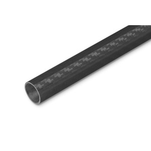Uhlíková trubka Pletená 18/17-10/9mm 0,8m - Matná