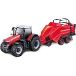 Bburago Massey Ferguson 8740S s doplňky (dárkové balení)
