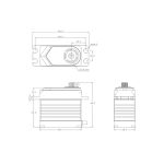 T6S HiVOLT BRUSHLESS Digital servo (58 kg-0,085s/60°)