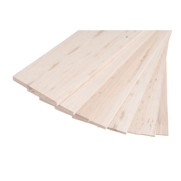 100x10cm Balsa 5 mm standard (B kvalita)
