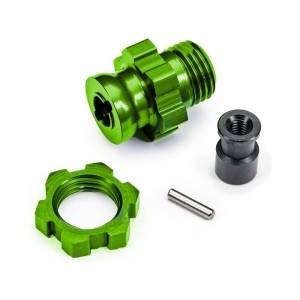 Traxxas náboj kola krátký 17mm s drážkami zelený