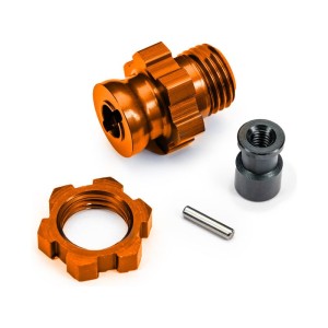 Traxxas náboj kola krátký 17mm s drážkami oranžový