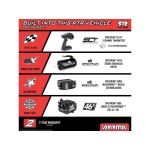 Arrma Kraton 6S V6 BLX 1:8 4WD RTR modrá/červená