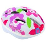 Volare - Dětská přilba Deluxe 51-55cm květiny bílá