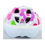 Volare - Dětská přilba Deluxe 51-55cm květiny bílá