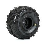 Pro-Line kolo 1:16, pneu Dreadnaught, disk černý (4): Arrma Gorgon/Quake Grom