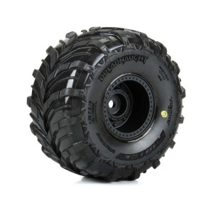 Pro-Line kolo 1:16, pneu Dreadnaught, disk černý (4): Arrma Gorgon/Quake Grom