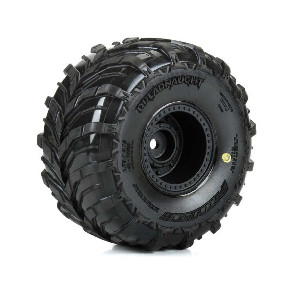 Pro-Line kolo 1:16, pneu Dreadnaught, disk černý (4): Arrma Gorgon/Quake Grom