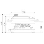 SV-0258MG HiVolt Digitální servo LOW PROFILE (8 kg-0,11s/60°)