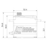 SV-1262MG HiVolt digitální servo (9kg-0,085s/60°)